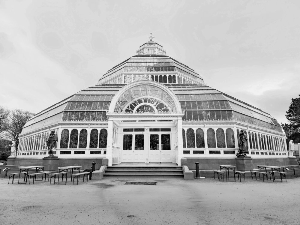 Das Gewächshaus Palm House im Sefton Park in Liverpool