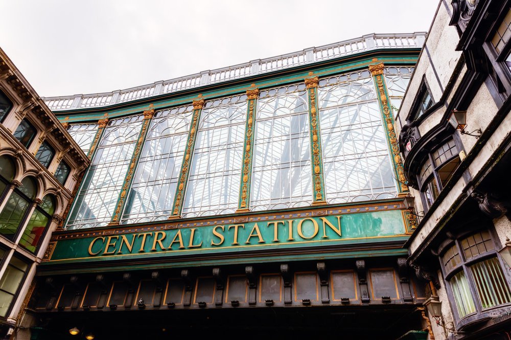 Glasgow Central Station, Ziel des Zuges ab Paisley Gilmour Street