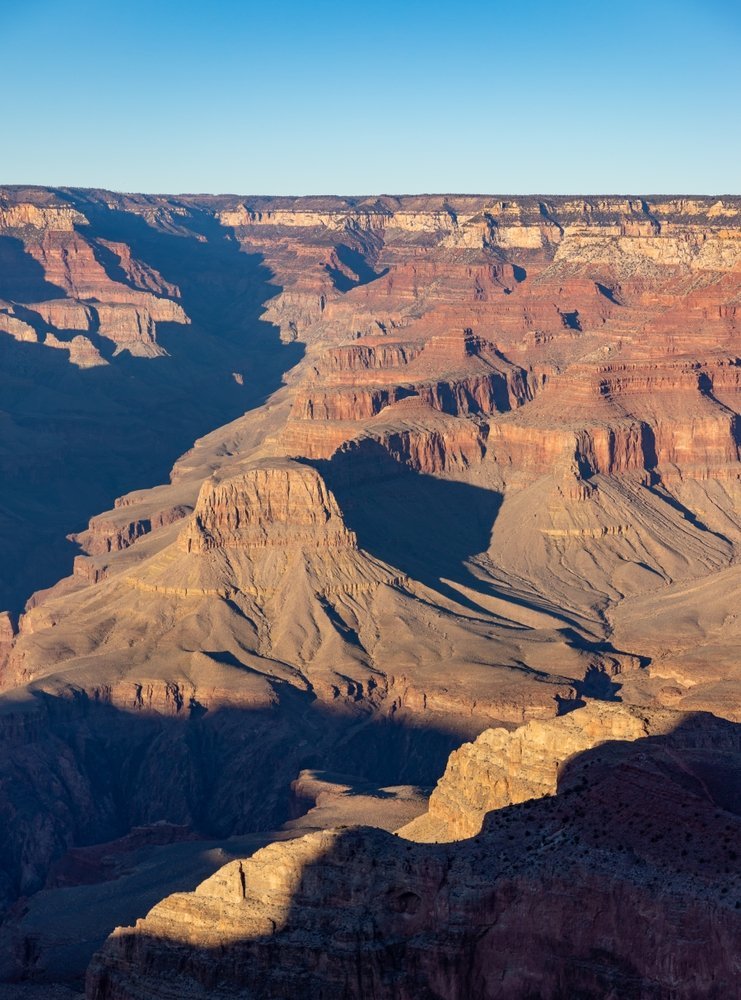 Der Grand Canyon vom Mather Point am South Rim in Arizona aus gesehen