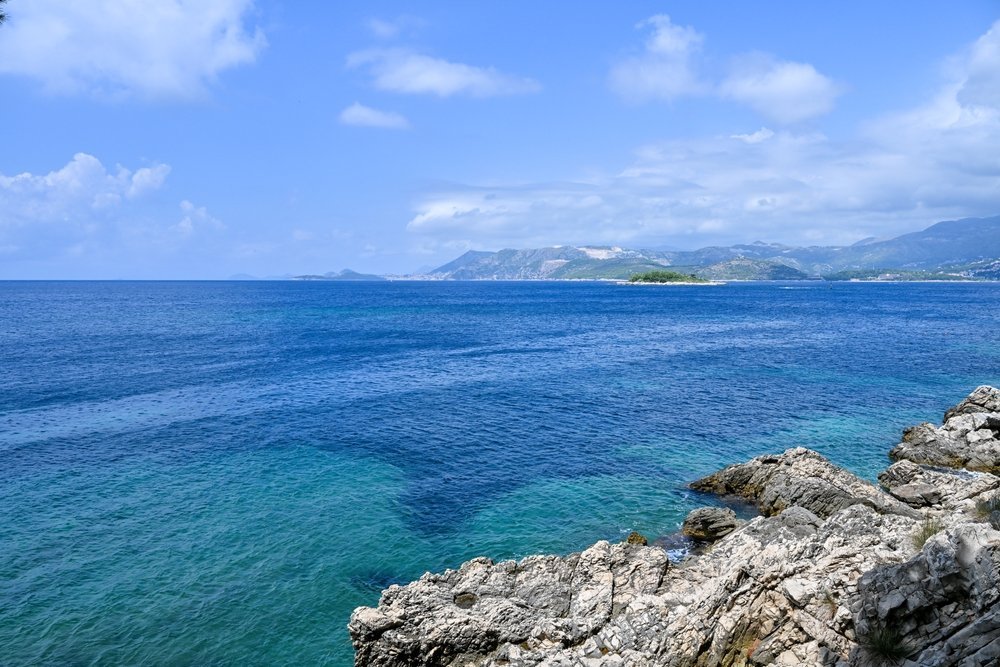 Der Hafen von Cavtat südlich von Dubrovnik