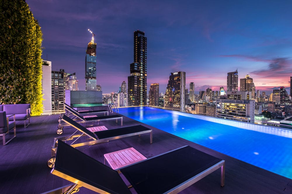 Hotel in Bangkok mit Pool und Aussicht