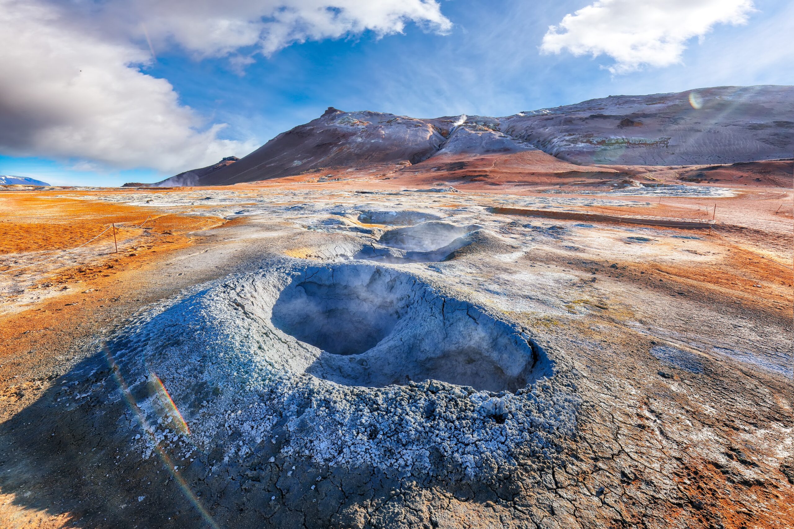 Kochende Schlammtöpfe bei Hverir am Mývatn