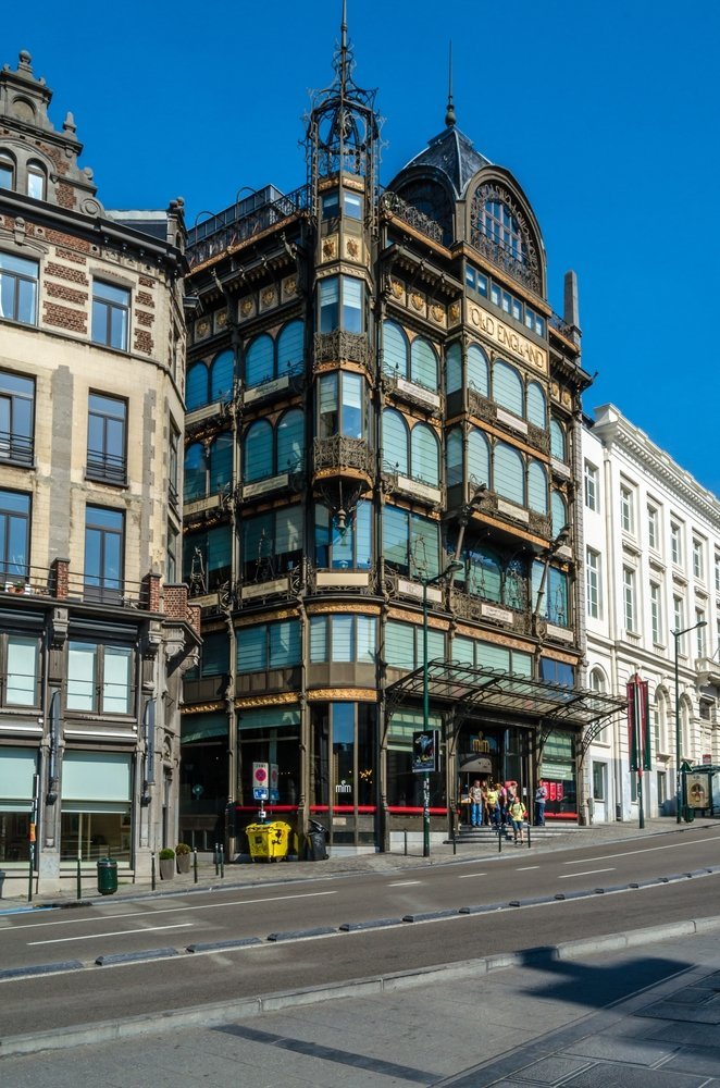 Das Jugendstilgebäude Old England mit dem Musikinstrumentenmuseum MIM in Brüssel