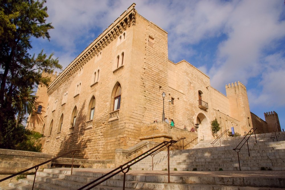 Der Königspalast Almudaina in Palma auf Mallorca