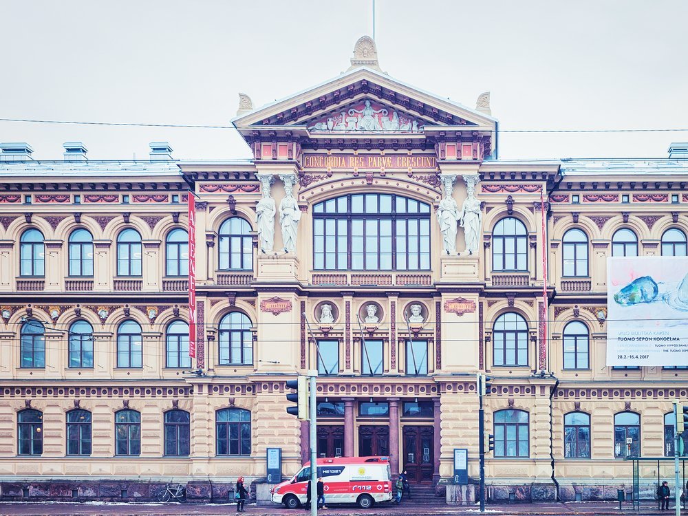 Das Kunstmuseum Ateneum im Zentrum von Helsinki