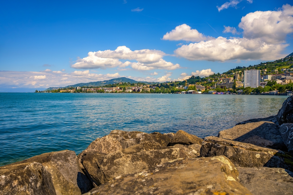 Montreux am Genfersee in der Schweiz