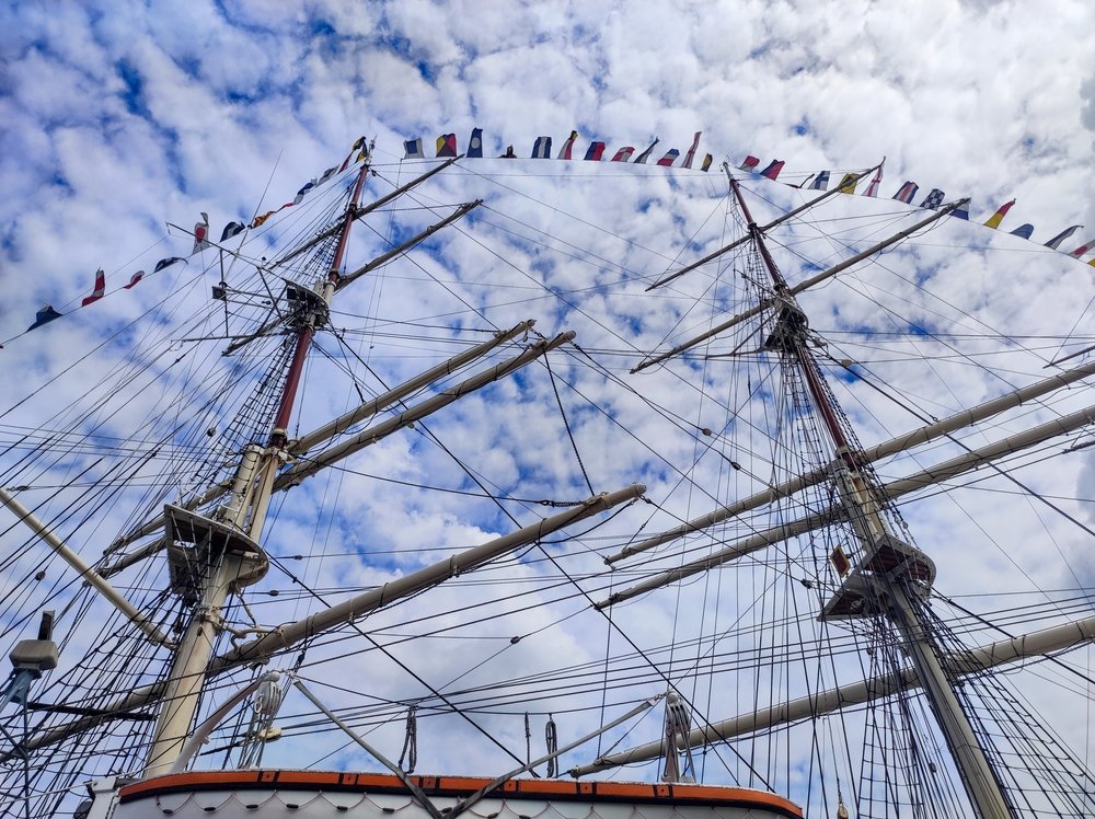 Das Museumsschiff Dar Pomorza in Gdynia