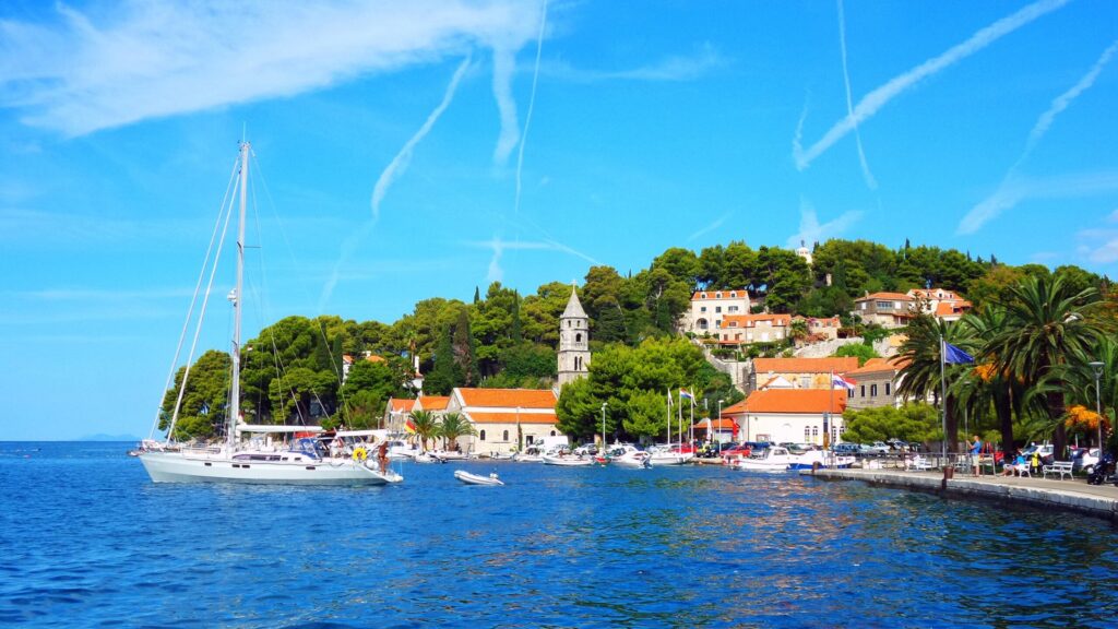Der Ort Cavtat und sein Hafen