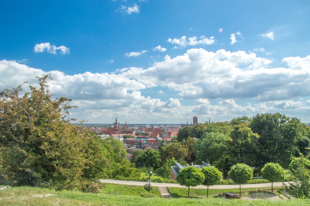 Panorama von Danzig vom Hagelsberg aus