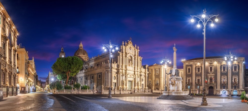 Piazza del Duomo in Catania mit der Cattedrale di Sant'Agata