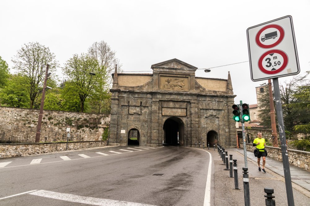 Porta Sant'Agostino beim Borgo Santa Caterina in Bergamo