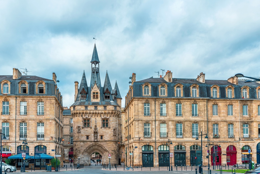 Die Porte Cailhau in Saint-Pierre in Bordeaux
