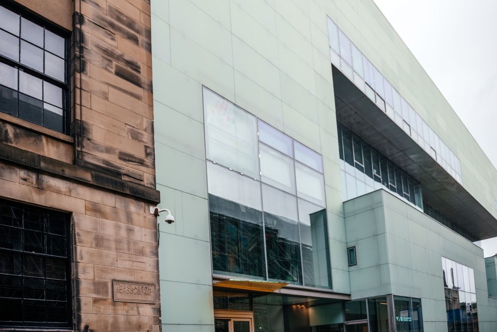 Das Reid Building der Glasgow School of Art in der Renfrew Street in Glasgow
