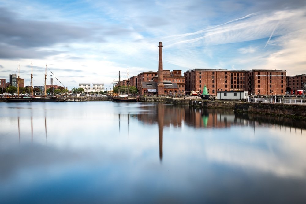 Royal Albert Dock an der Hafenfront von Liverpool