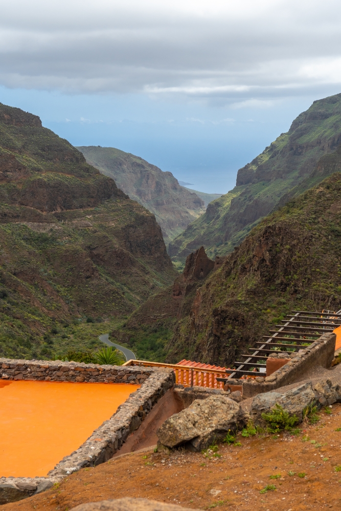Blick über die Schlucht Barranco de Guayadeque auf Gran Canaria