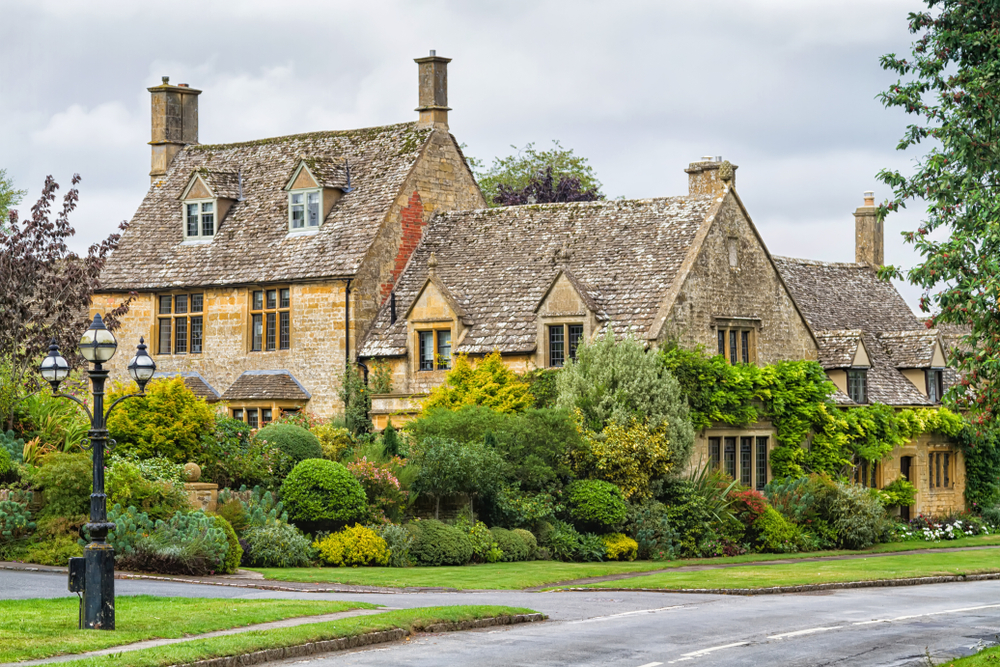 Honigfarbene Steinhäuser in Chipping Campden