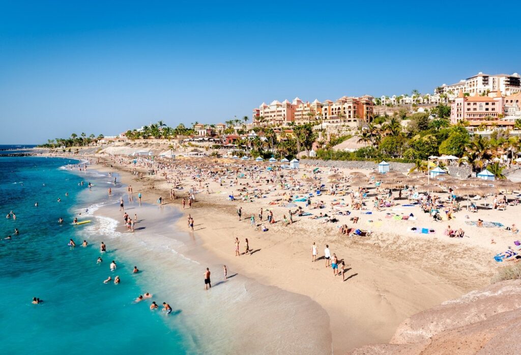 Der Strand in Costa Adeje auf Teneriffa