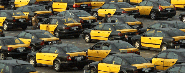 Taxi vom Flughafen in Barcelona