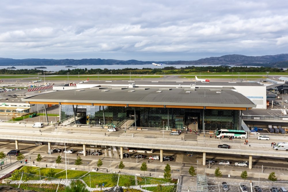 Das Terminal am Flughafen Bergen-Flesland