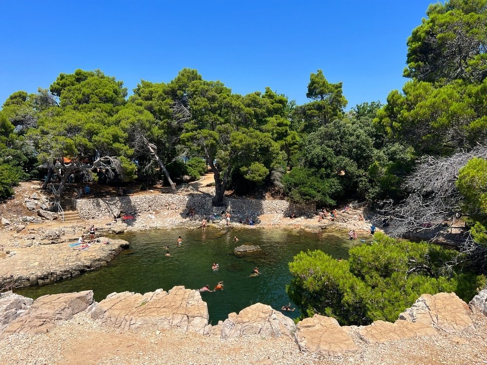 Das Tote Meer auf der Insel Lokrum vor Dubrovnik