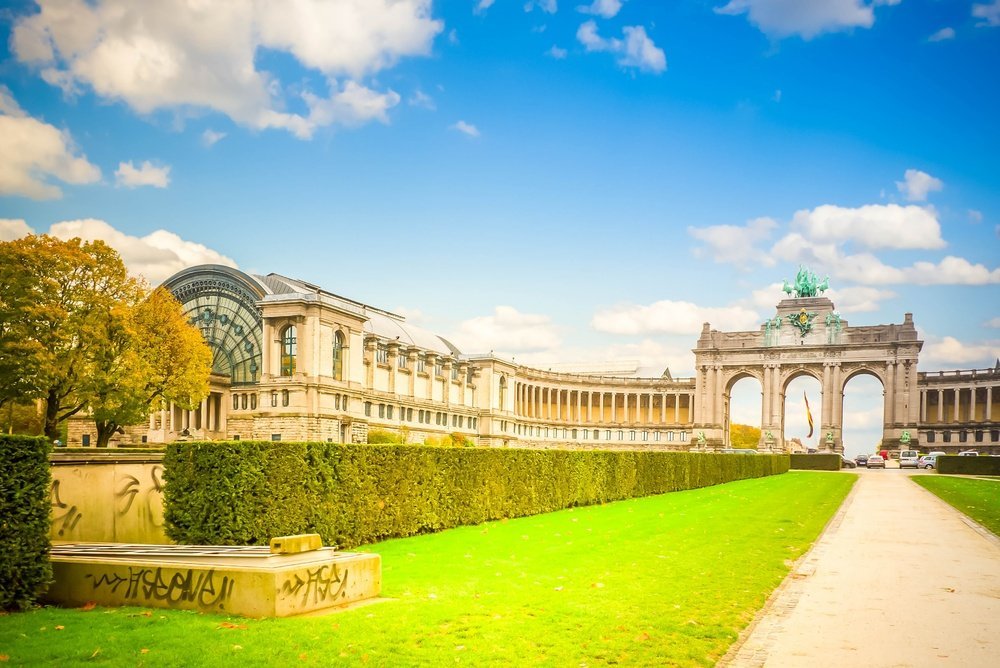 Der Triumphbogen im Parc du Cinquantenaire in Brüssel