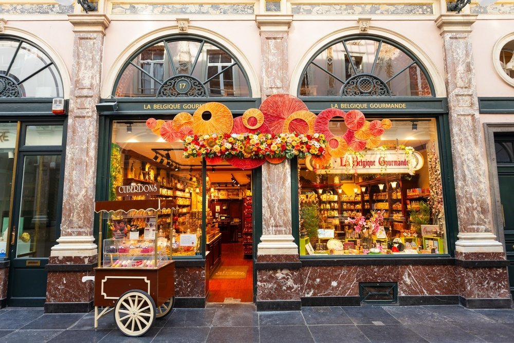 Die überdachte Passage Galeries Royales Saint-Hubert in Brüssel