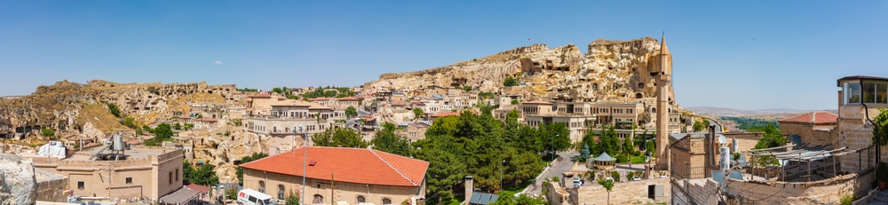 Panoramablick über Ürgüp in Kappadokien