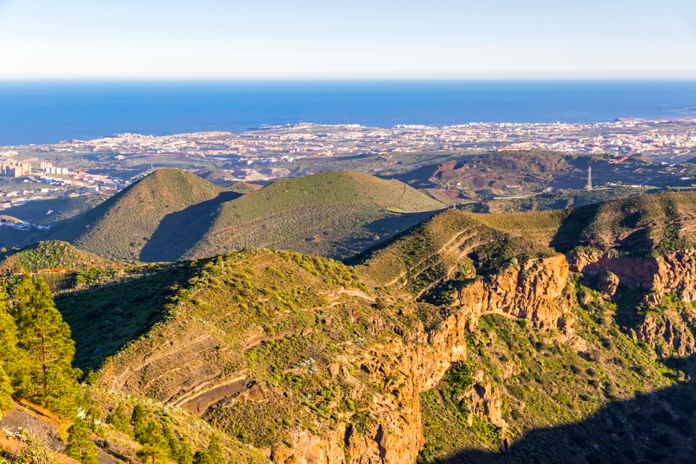 Der Vulkankrater Caldera de Bandama auf Gran Canaria