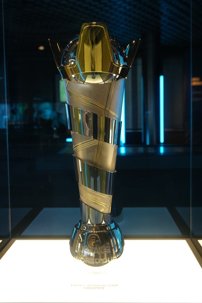 Der WM-Pokal im FIFA Museum in Zürich