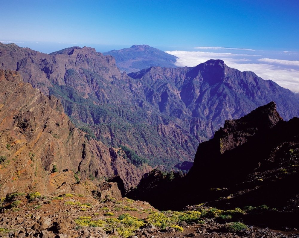 Blick auf die Caldera de Taburiente vom Roque de los Muchachos auf La Palma