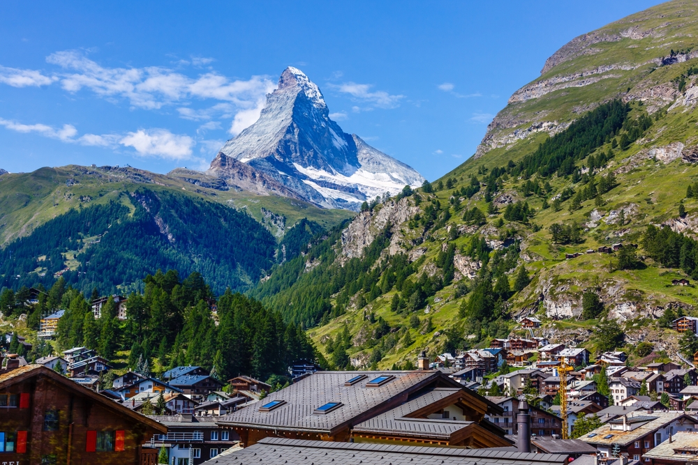 Zermatt mit dem Matterhorn im Hintergrund